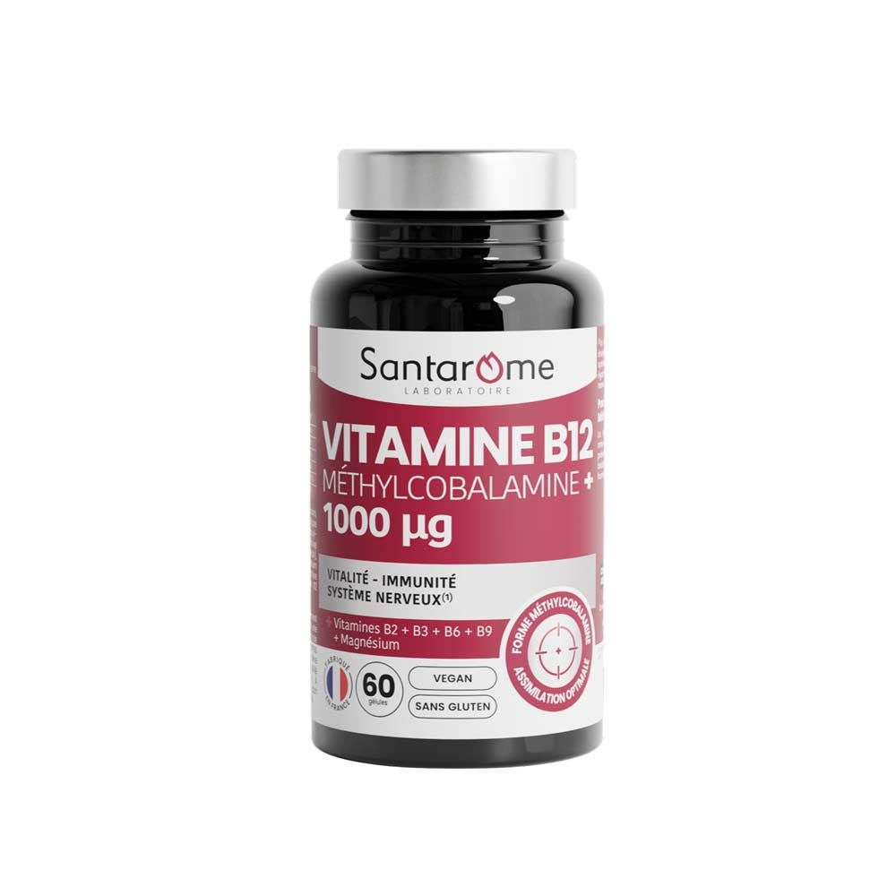 Santarome Vitamina B12 metilcobalamina 1000 µg vitalità 60 capsule