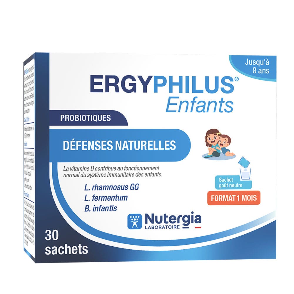 Nutergia Ergyphilus Probiotici per bambini per le difese naturali 30 bustine
