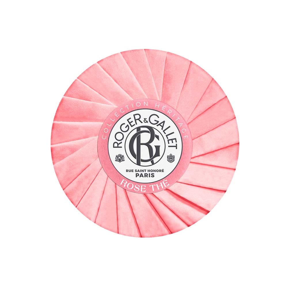 Roger & Gallet Rose Sapone benefico collezione eredità tè base vegetale 100g