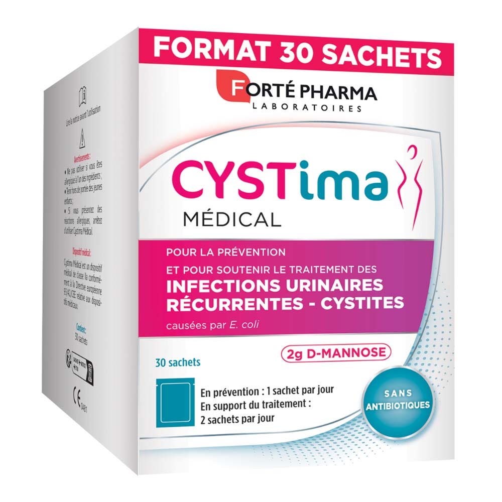 Forté Pharma Cystima Infezioni del tratto urinario D-Mannosio 30 bustine