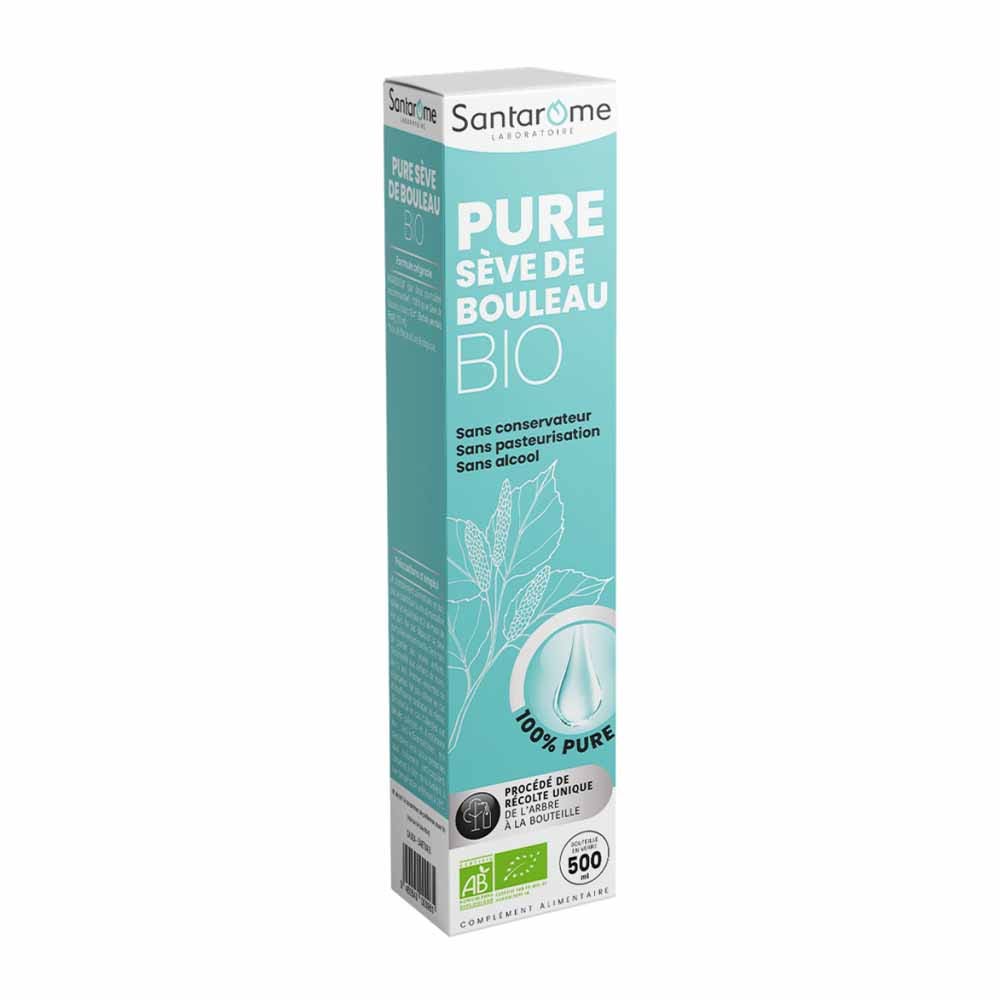 Santarome Pure Seve De Bouleau Bio Détoxifie & Reminéralise 500 ml