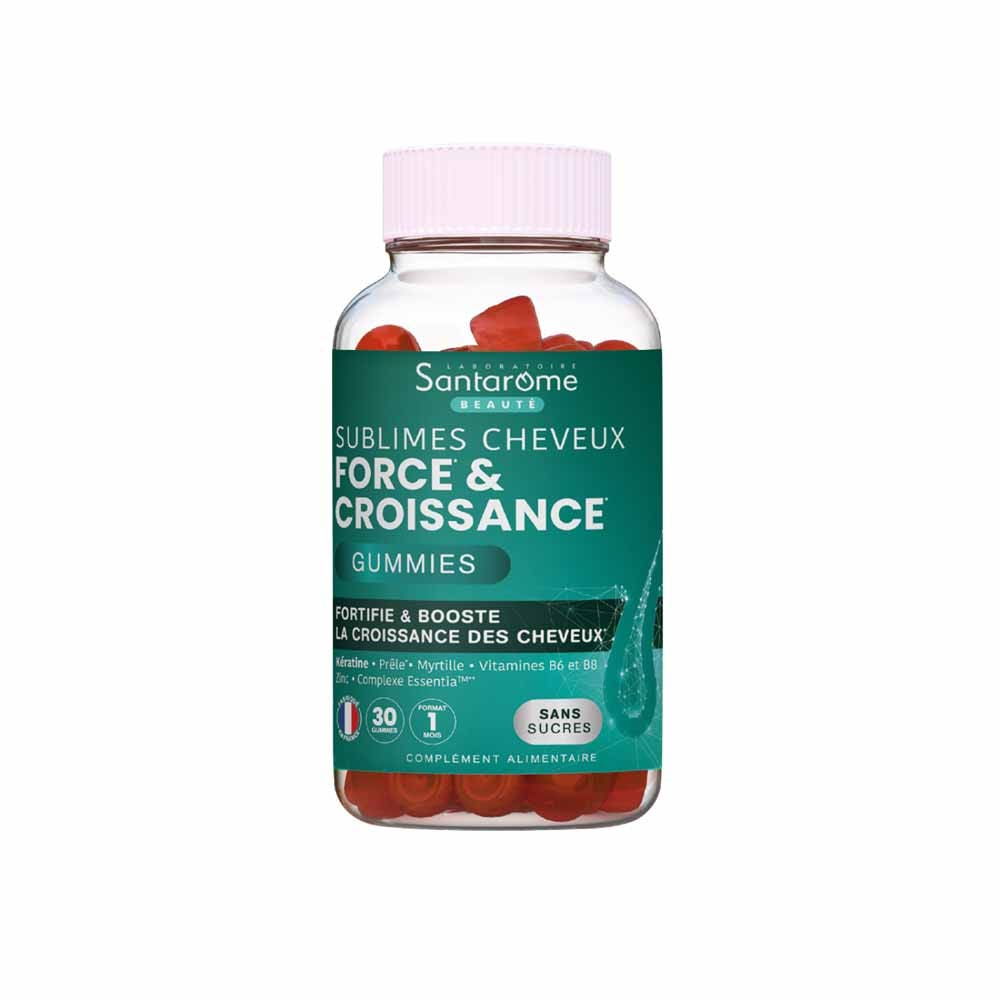 Santarome Sublimes Cheveux Force & Croissance Sans sucres 30 Gummies