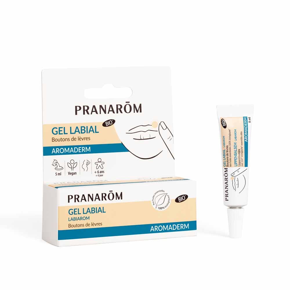 Pranarôm Aromaderm Gel labiale Labiarom per brufoli labbra 5ml
