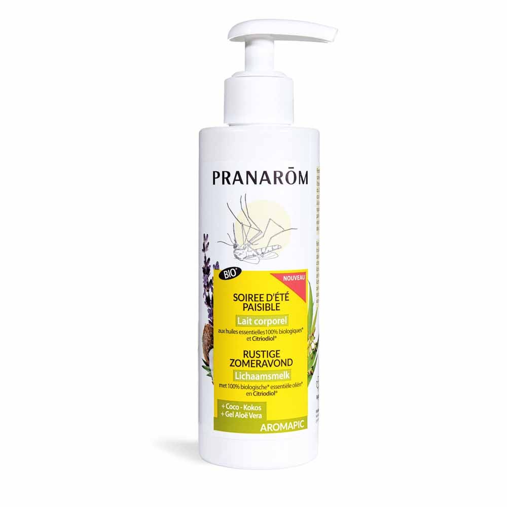 Pranarôm Aromapic Latte Corpo biologico per la sera serena d'estate 200 ml