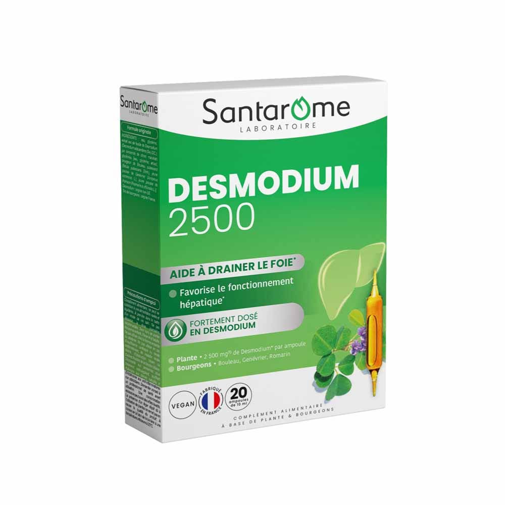 Santarome Desmodium 2500 per la depurazione del fegato 20 fiale