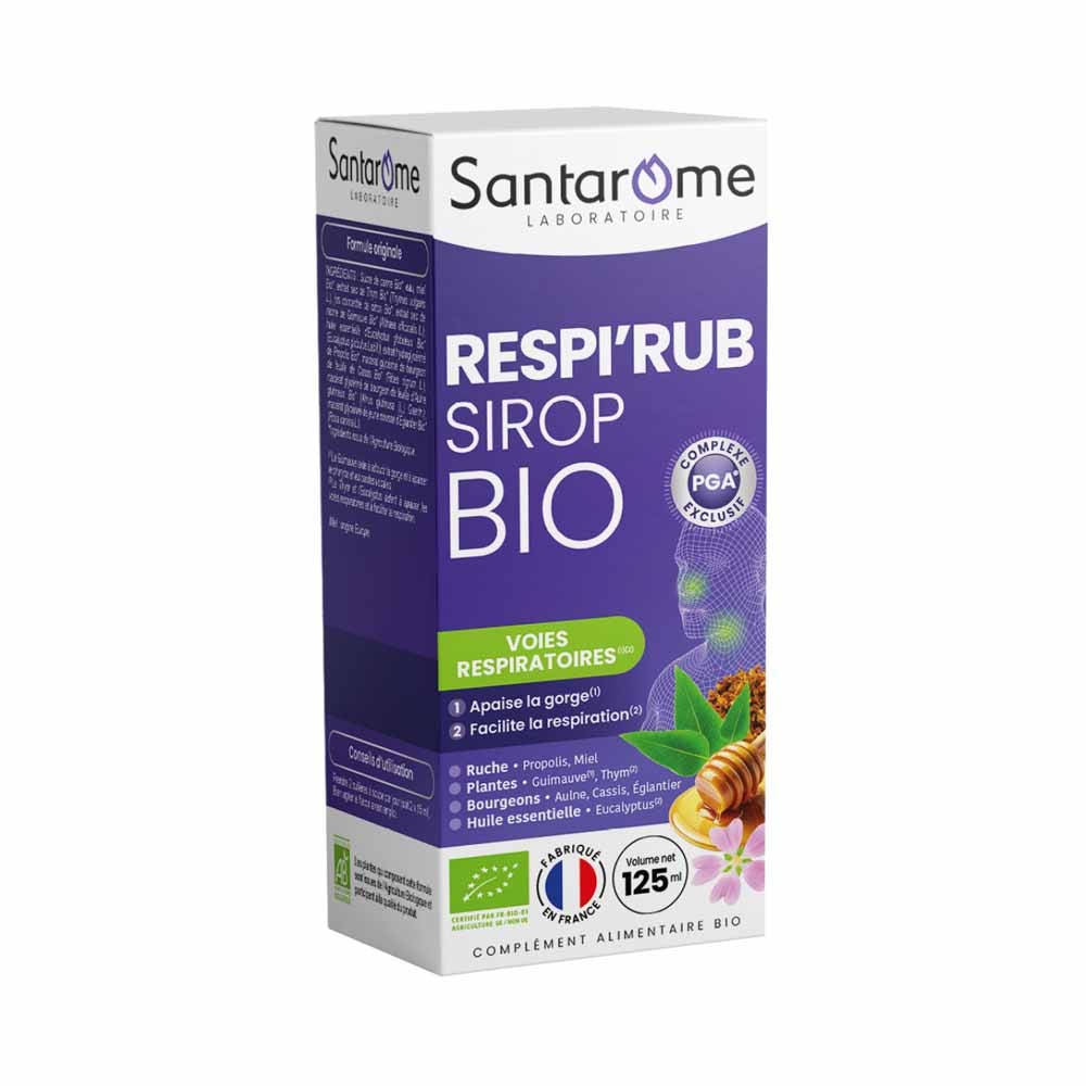 Santarome Sciroppo biologico Respi'rub Naso e gola 125 ml