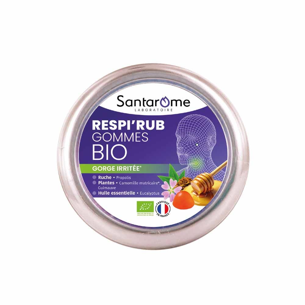 Santarome Respi'Rub Gola irritata organica 45 Gomme