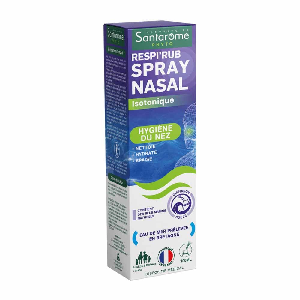 Santarome Respi'Rub Spray Nasale isotonico Igiene del naso 100ml