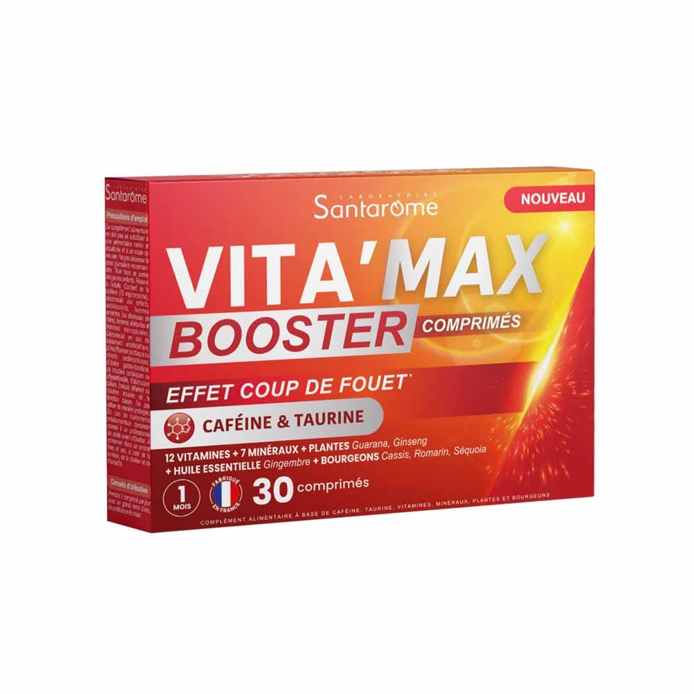 Santarome Vita'max Potenziatore caffè e taurina anti-fatica 30 compresse