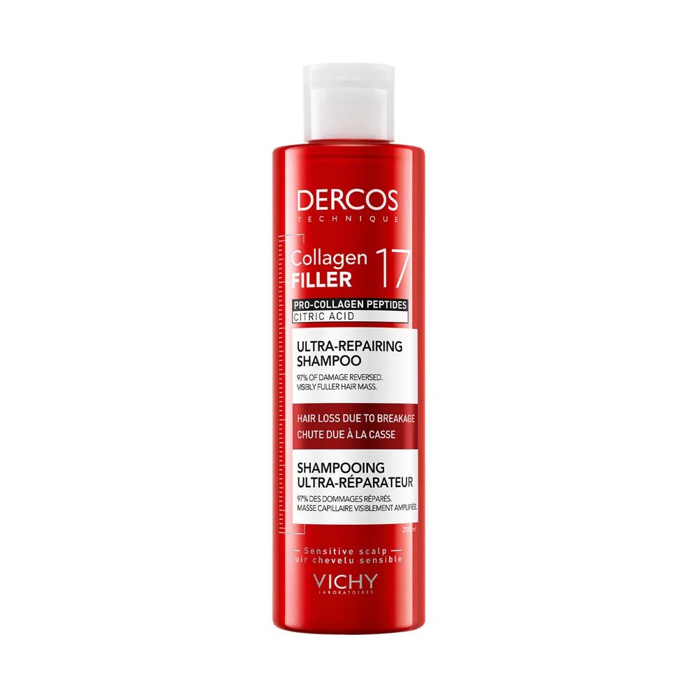 Vichy Dercos Collagen Filler 17 Shampoo fortificante riparatore intenso 200 ml