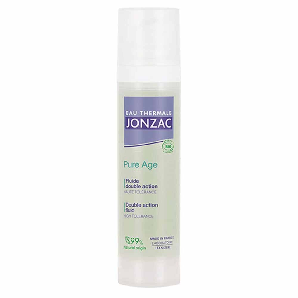 Eau thermale Jonzac Pure Age Fluido doppia azione anti-età e anti-imperfezioni per pelli adulte con imperfezioni 40 ml