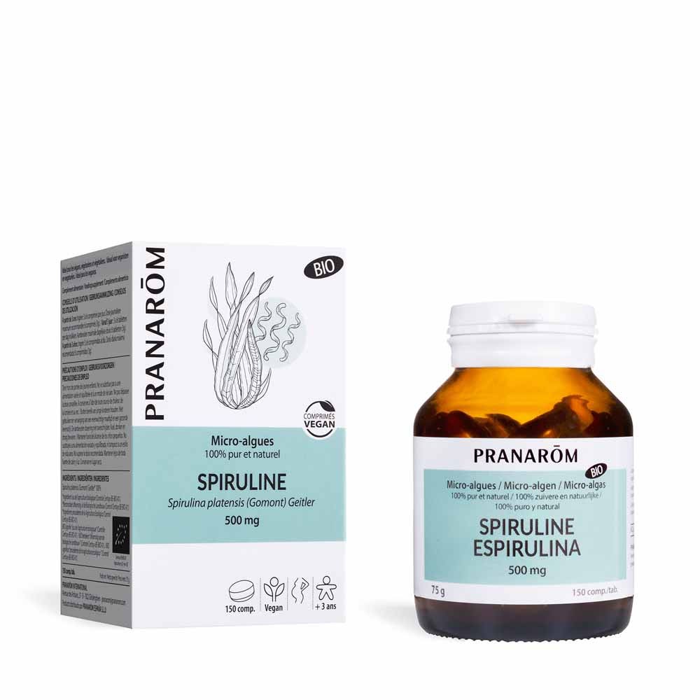 Pranarôm Microalghe SPIRULINA BIOLOGICA 150 compresse
