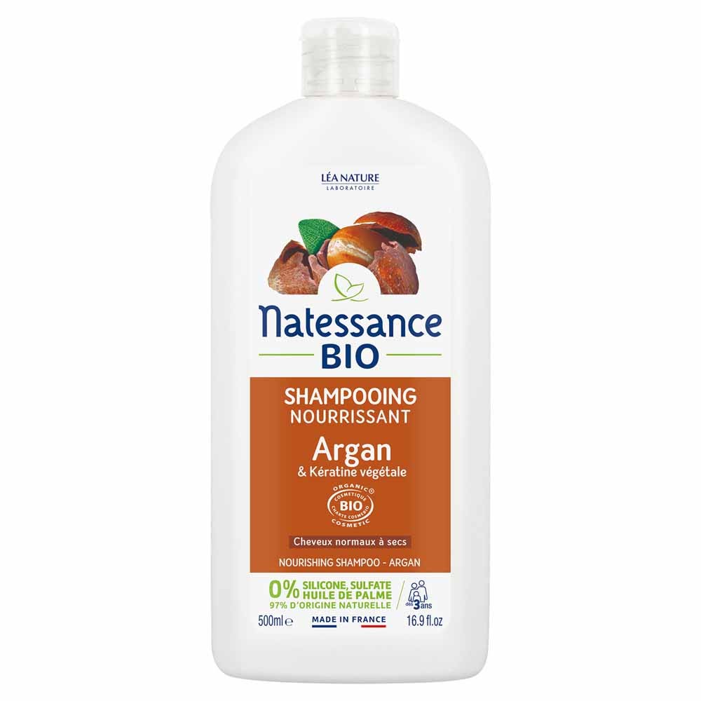 Natessance Capelli Shampoo nutritivo bio con cheratina vegetale 500 ml