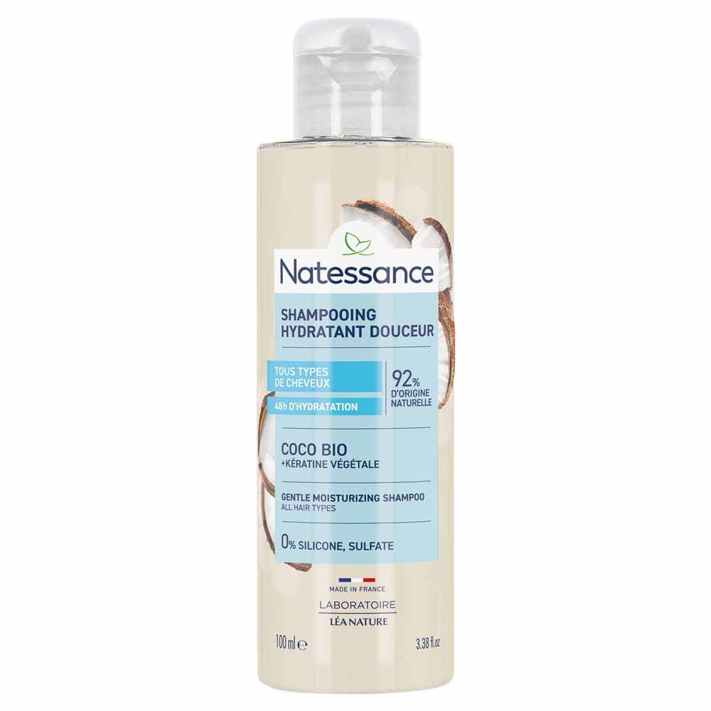Natessance Capelli Shampoo brillantezza e cheratina vegetale 100 ml