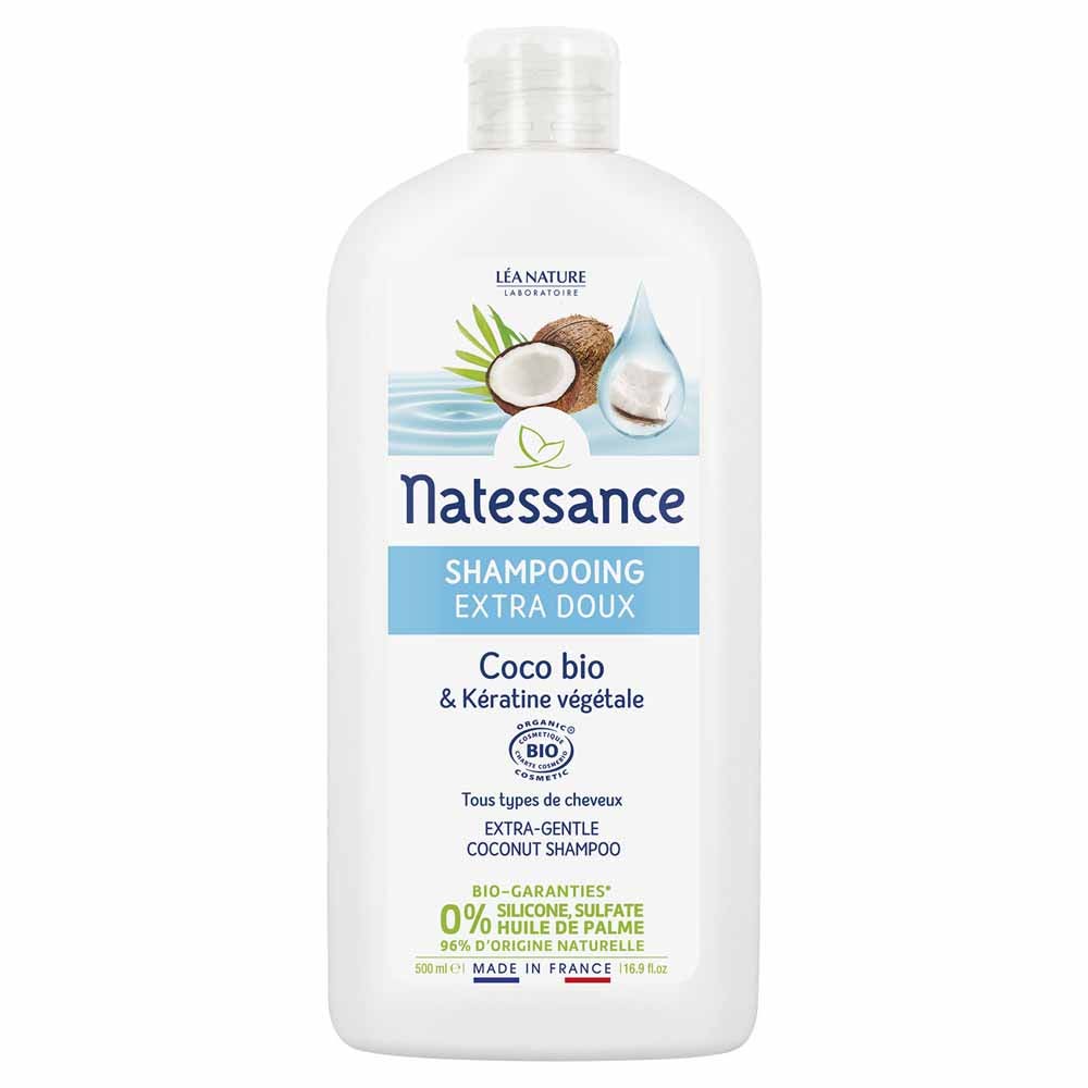 Natessance Capelli Shampoo extra delicato bio e cheratina vegetale bio 500 ml