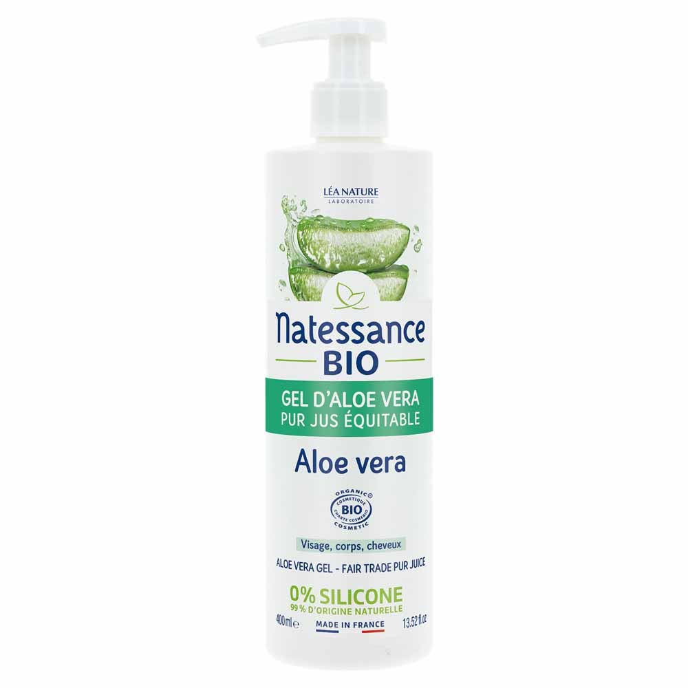 Natessance Gel puro di Aloe vera equosolidale bio 400 ml