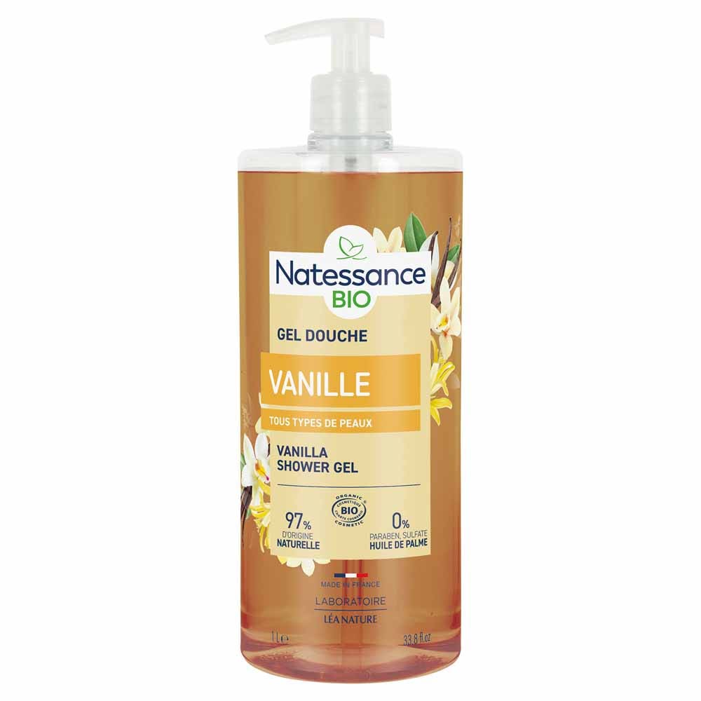Natessance Doccia Doccia schiuma senza solfati vaniglia fruttata bio 1l