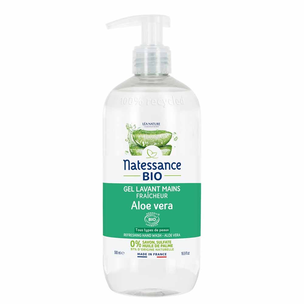 Natessance Gel detergente mani freschezza Aloe Vera bio 500 ml