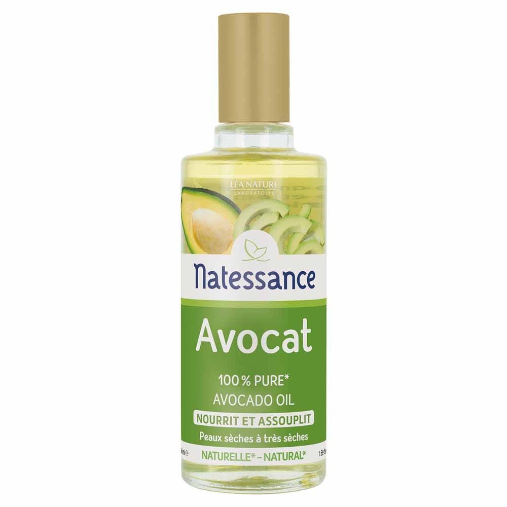 Natessance Olio di avocado per pelli secche 50 ml