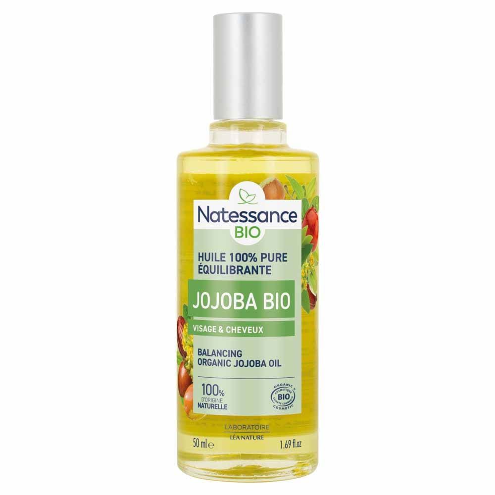 Natessance Olio di jojoba bio puro abbellisce e protegge 50 ml