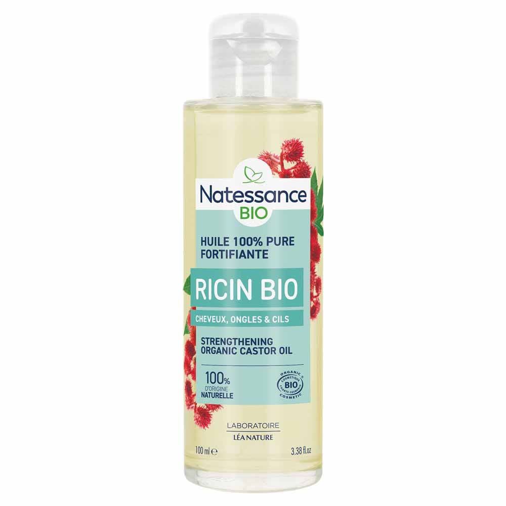 Natessance Ricino Olio puro bio equosolidale fortifica e rigenera 100 ml