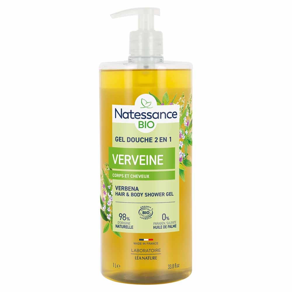 Natessance Doccia Doccia shampoo verveine e limone bio 1 l