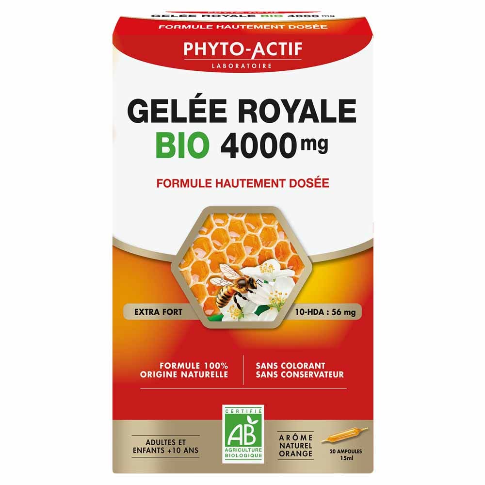 Phyto-Actif Gelée reale bio 4000mg titolata in 10-HDA 20 Fiale