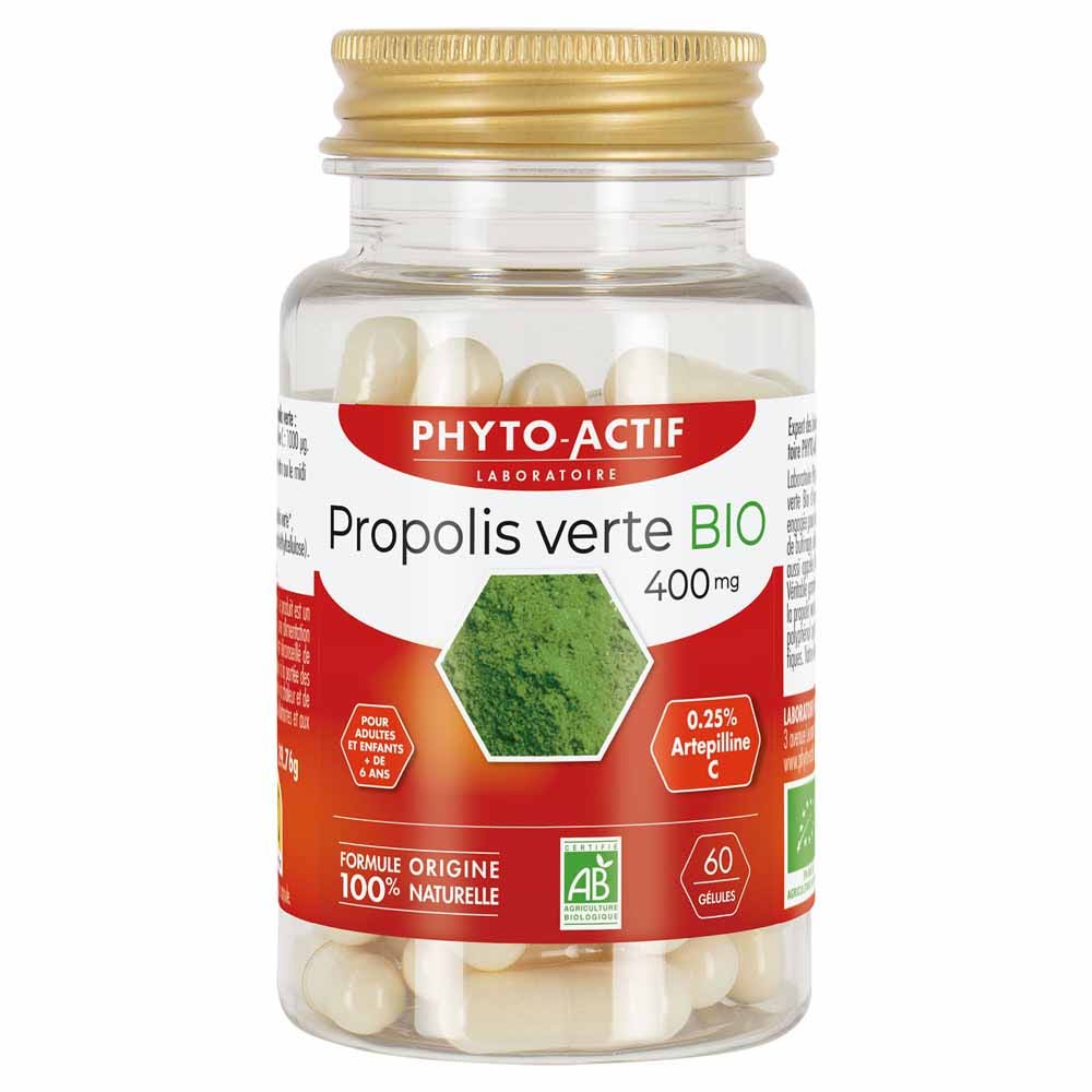 Phyto-Actif Propolis verde bio 400 mg titolata in artepillina-C 60 capsule