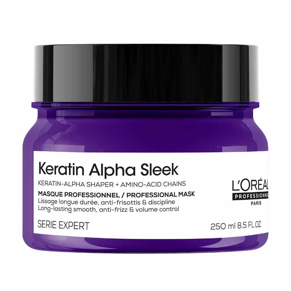 L'Oréal Professionnel Serie Expert Keratin Alpha Sleek Maschera alla cheratina per capelli soggetti a crespo e indisciplinati 250 ml