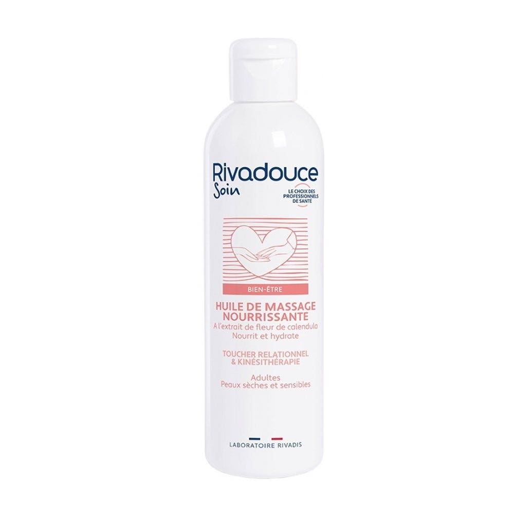 Rivadouce Soin Olio da massaggio nutriente per massaggi relazionali e fisioterapici 250 ml