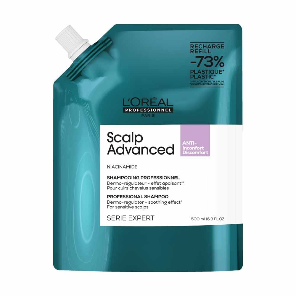 L'Oréal Professionnel Scalp Advanced Ricarica Shampoo lenitivo alla niacinamide Dermo-lenitivo 500ml