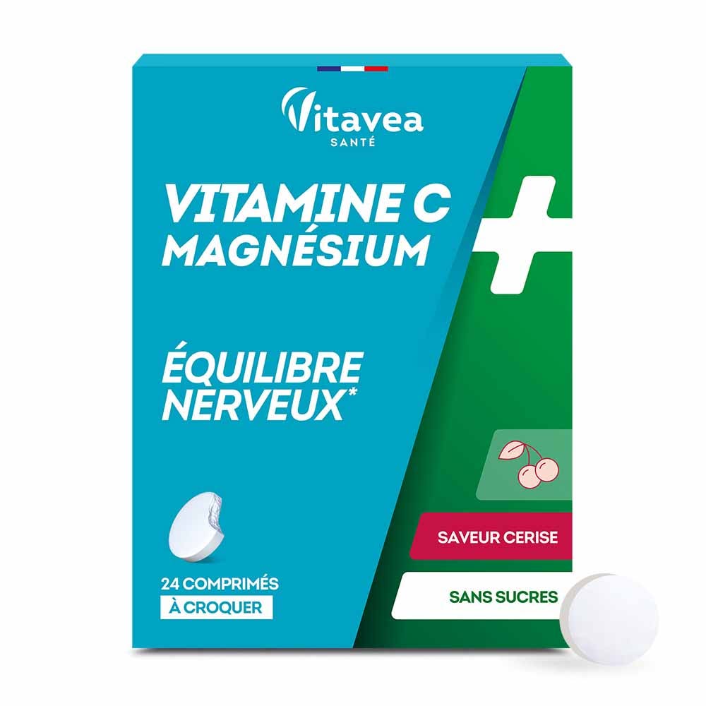 Vitavea Santé Vitamine C + Magnesio Equilibre nerveux 24 Compresse