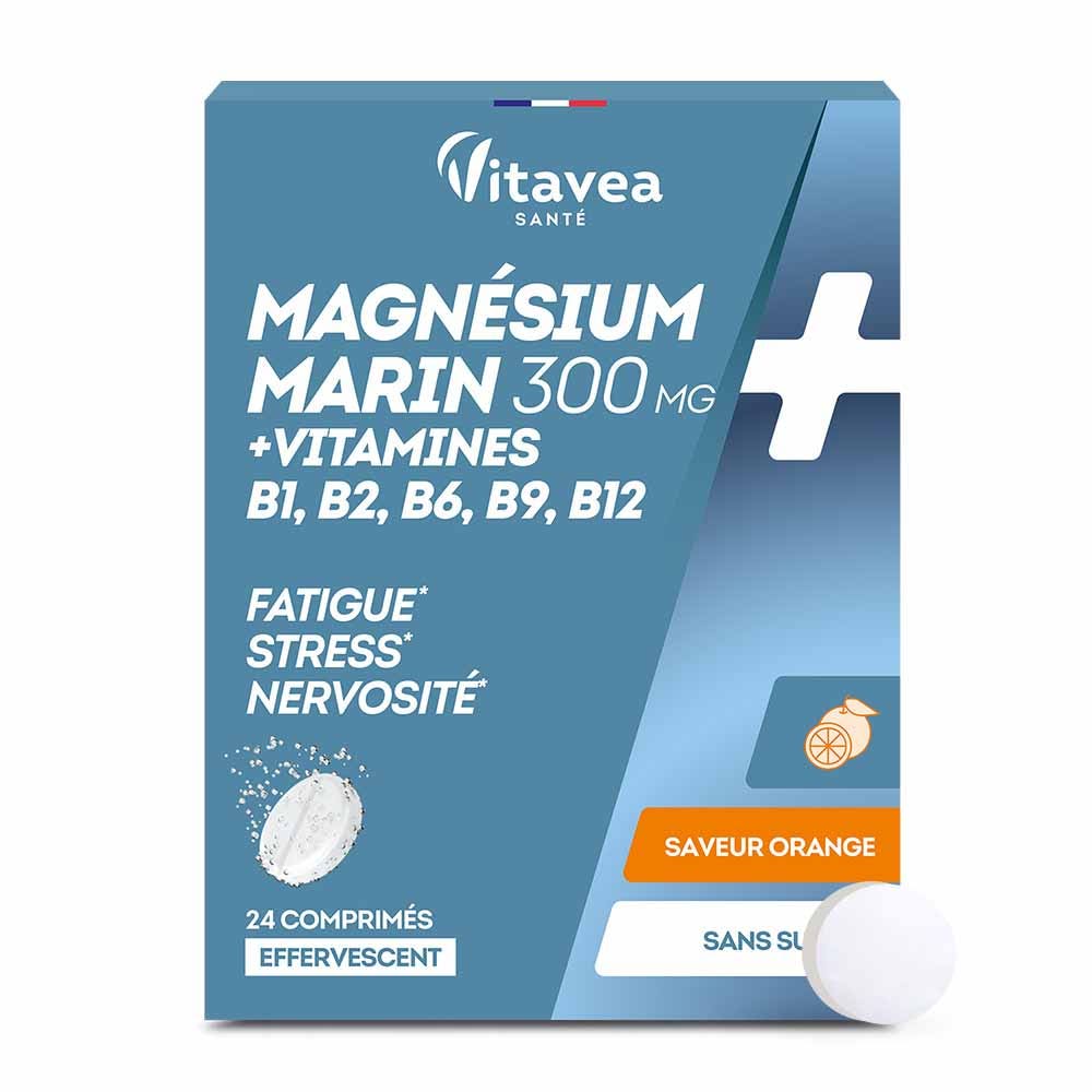 Vitavea Santé Magnesio + vitamine B1 B2 B6 Rilassamento 24 compresse