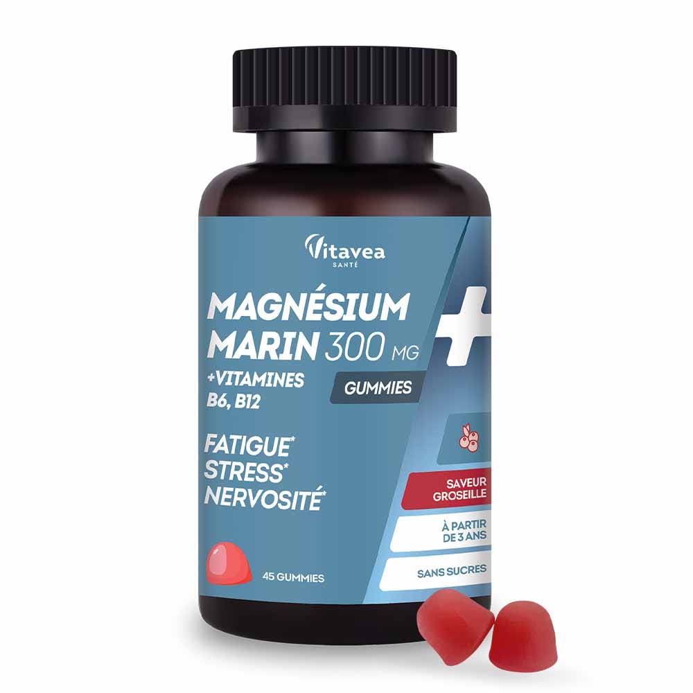 Vitavea Santé Magnesio vitamine B6, B12 stanchezza stress nervosismo 45 Gomme