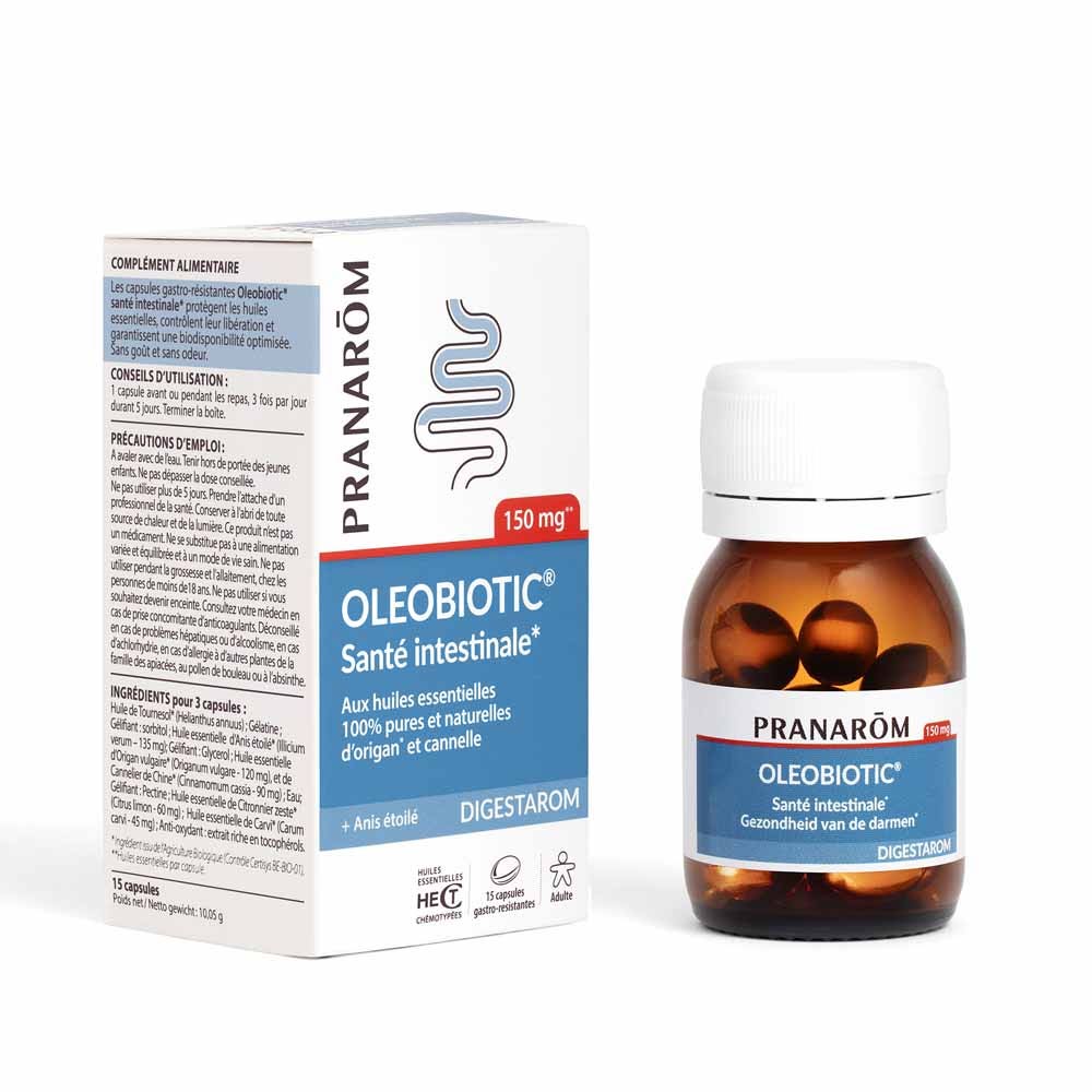 Pranarôm Digestarom Oleobiotico Salute dell'intestino 15 Caspole