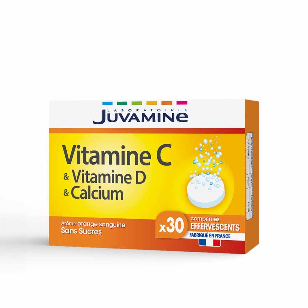 Juvamine Fizz Vitamine C + D e Calcio 30 Compresse Effervescenti