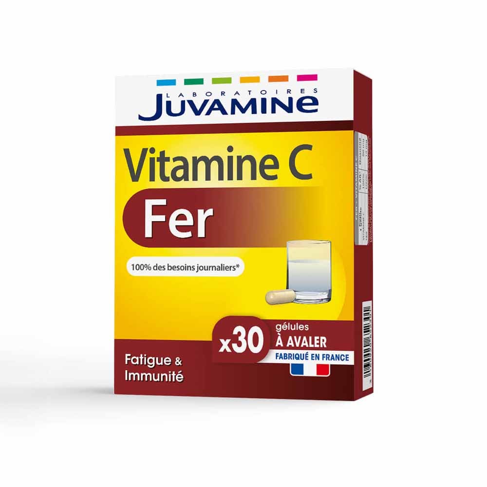 Juvamine Vitamine C e ferro Stanchezza e Immunea 30 capsule
