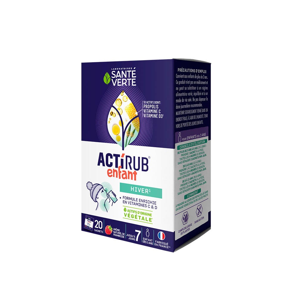 Sante Verte ActiRub Inverno bambini gusto lampone 20 bustine