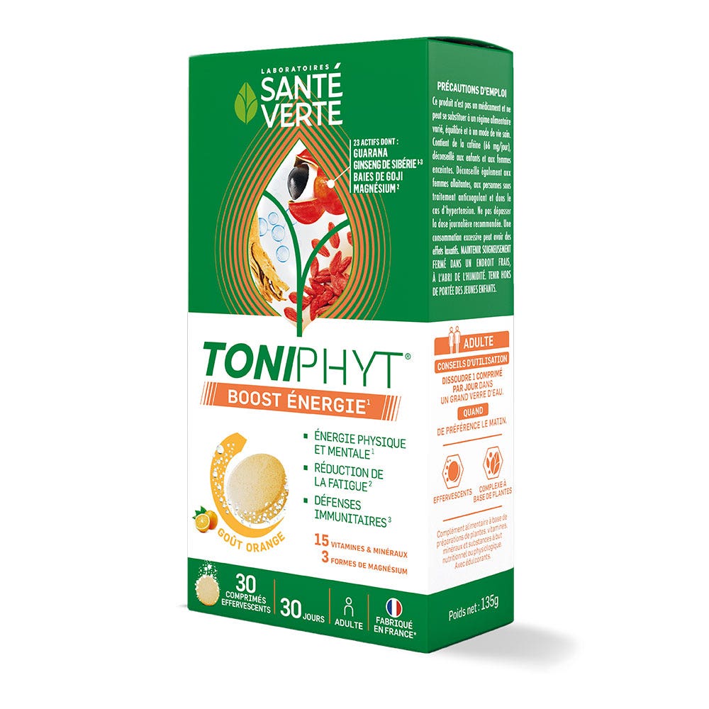 Sante Verte Toniphyt **Energizzante** gusto arancia 30 compresse effervescenti