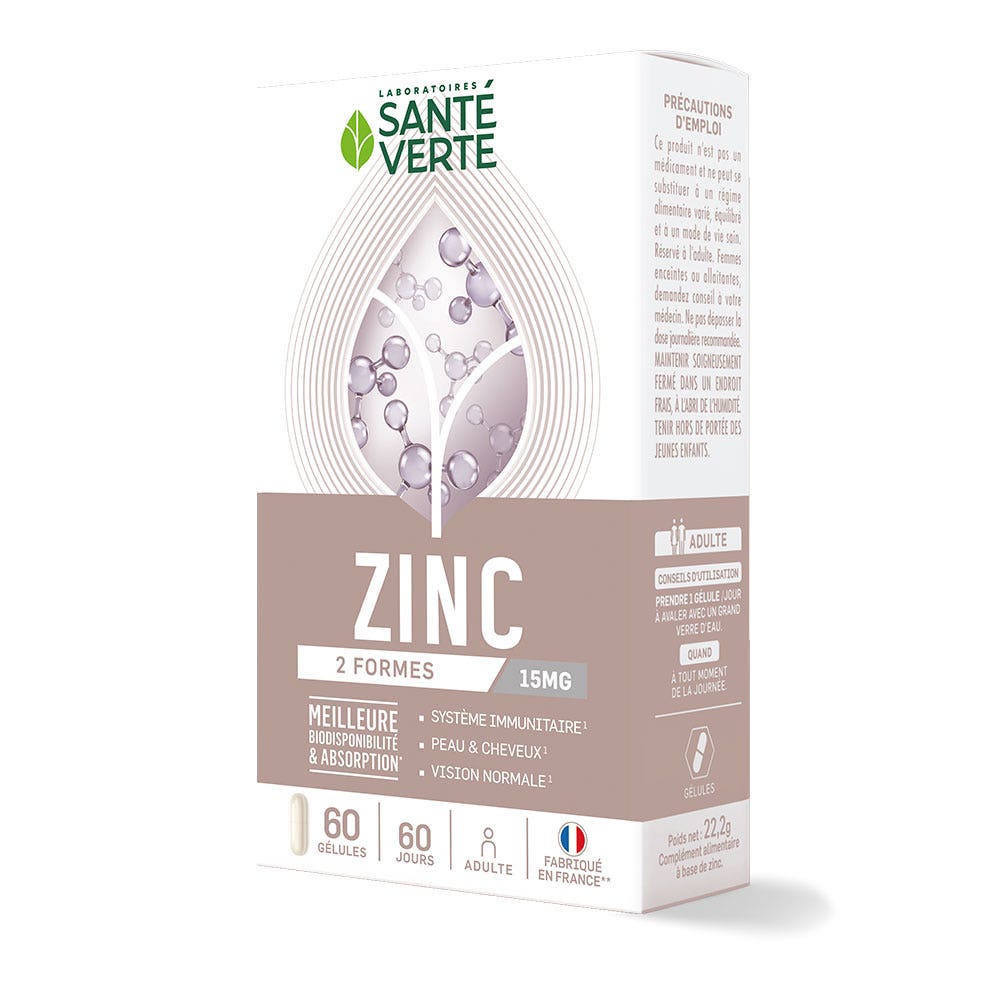 Sante Verte Zinco 15 mg 60 capsule