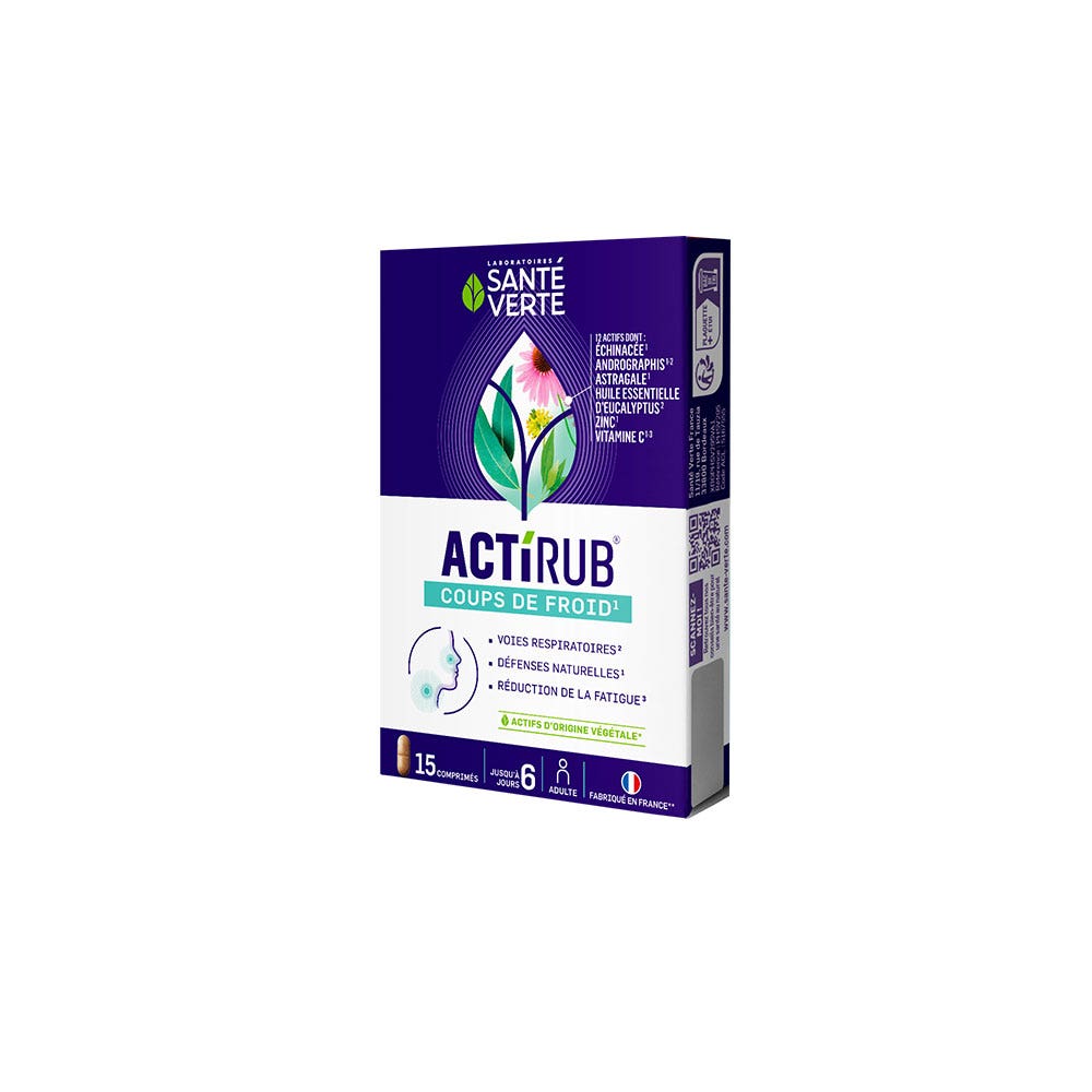 Sante Verte ActiRub Colpi di freddo 15 Compresse