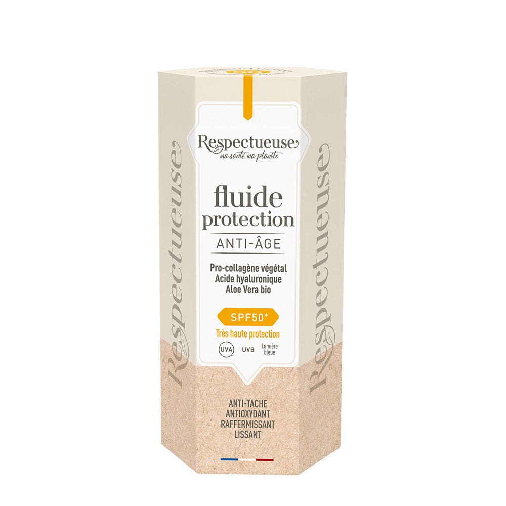 Respectueuse Fluido protezione SPF50 con azione anti-età 110 ml