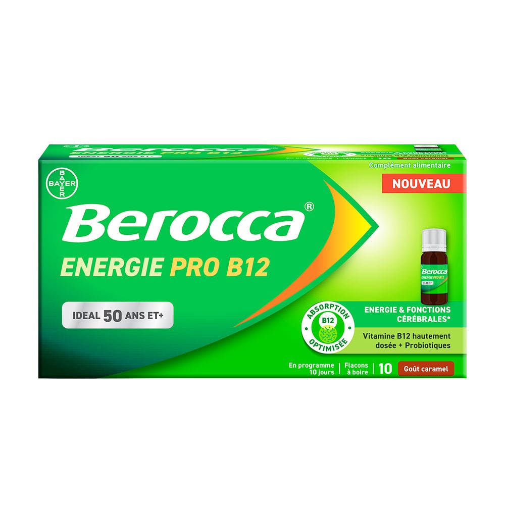 Bayer Berocca Energia Pro B12 a partire dai 50 anni 10 fiale