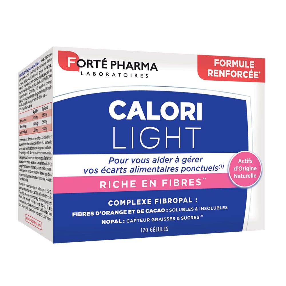 Forté Pharma CaloriLight Cattura grassi fibre + fico d'India 120 capsule