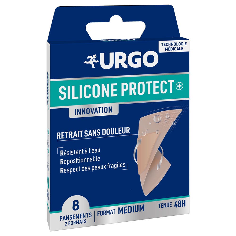 Urgo Silicone Protect+ Cerotti formato grande 5 unità
