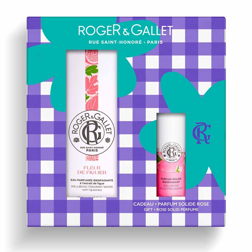 Roger & Gallet Cofanetto Eau de Parfum Fleur de Figuier 100 ml + profumo solido 5 g