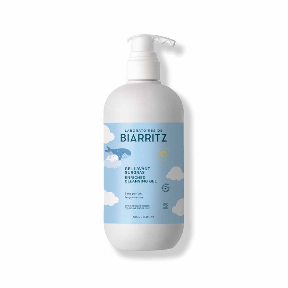 Laboratoires De Biarritz Prodotti per Neonato Gel detergente surgrasso bio per corpo e capelli 500 ml