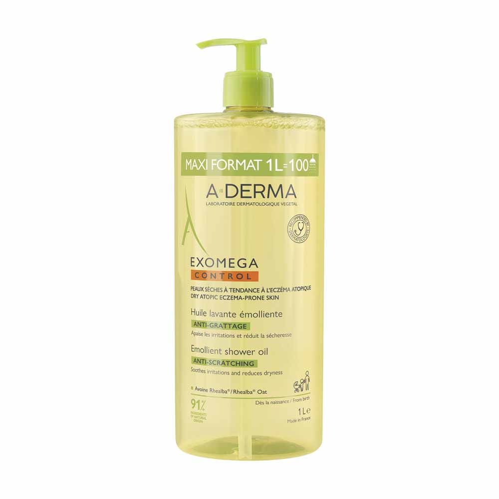 A-Derma Exomega Control Gel doccia emolliente anti-prurito 1 l