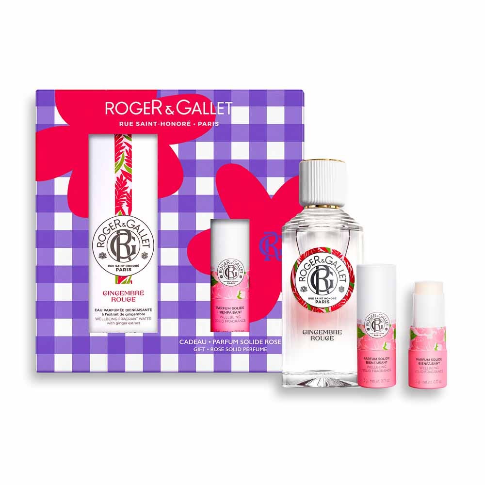 Roger & Gallet Cofanetto acqua profumata allo zenzero rosso + profumo solido