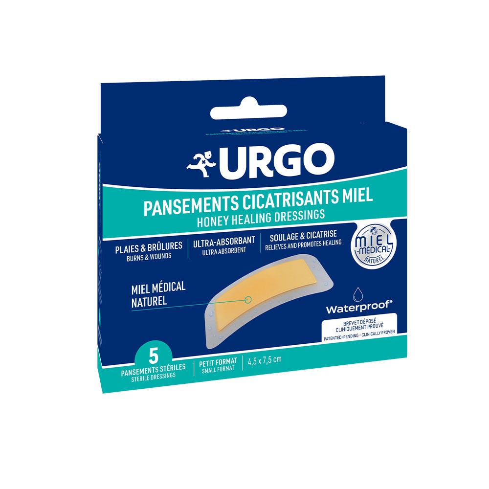 Urgo Medicazioni curative al miele 4.5x7,5 cm x5